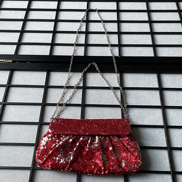 Expressions NYC. Sequined Clutch Bag - Picture 8 of 11